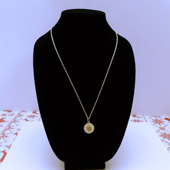 Pave Crystal Pet Paw Charm Necklace, Pet Lover's, Gift For Her, Minimalist - Picture 3 of 4